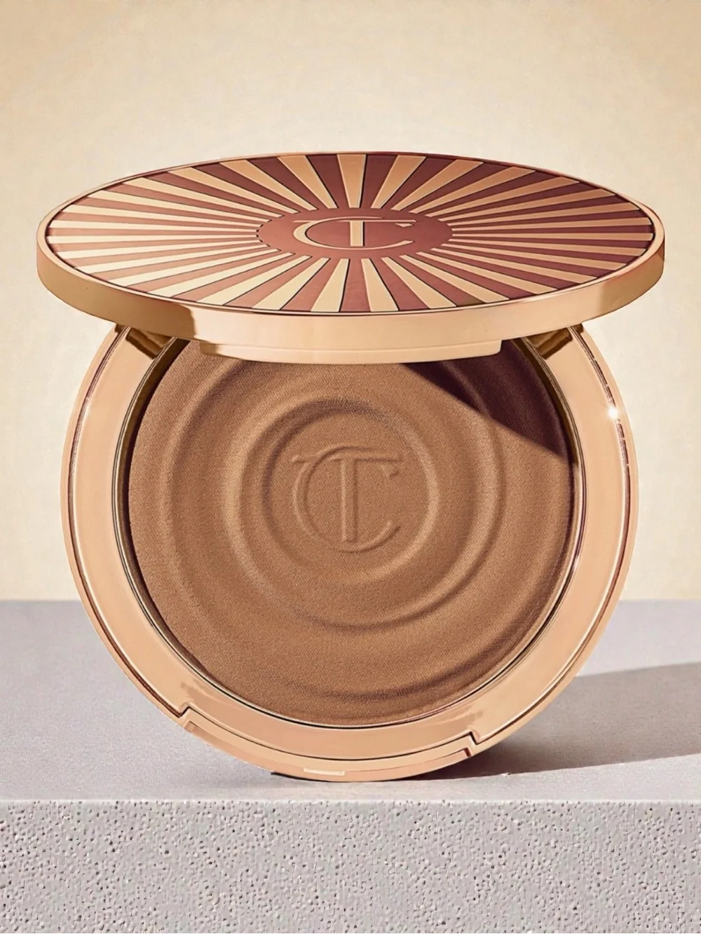 Charlotte Tilbury Sun-Kissed Glow Bronzer Shade 1 Fair Pale Full Size 0.74oz NIB